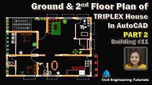 2nd floor plan of triplex house