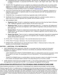 Fact Sheet Instructions For Completing Form Mv 4st Vehicle