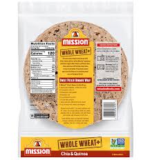 thumbnail for whole wheat chia quinoa tortilla wraps