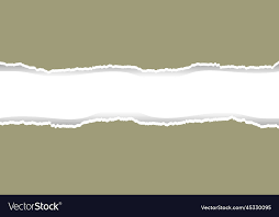 white ripped paper border isolated