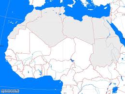 North Africa Outline Map A Learning Family
