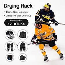 hockey equipment drying rack portable