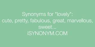 lovely synonyms isynonym