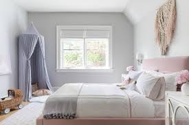 Light Gray Girls Bedroom Walls Design Ideas