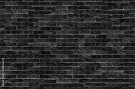 Seamless Old Dark Black Brick Wall