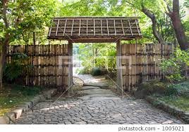 Bamboo Gates Following The Japanese