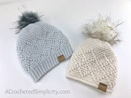 Argyle Beanie Slouch Free Crochet Hat Pattern A
