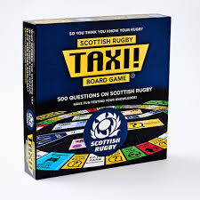 The 5 primary signals 'penalty kick' 'free kick' 'advantage' 'scrum'. Scottish Rugby Taxi Board Games