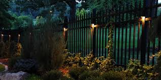 outdoor fence lighting