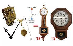 time only mechanical clock movement kit