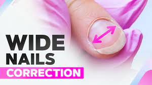 wide nails correction oval nail shape