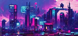 cyberpunk city street sci fi wallpaper