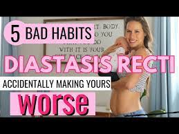 diastasis recti 5 bad habits making