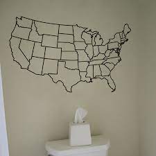 Map Wall Decal Vinyl Sticker Graphic