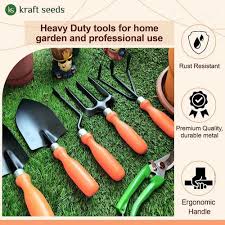 Black Kraft Seeds Gardening Tools Kit