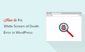 how to fix the wordpress white screen