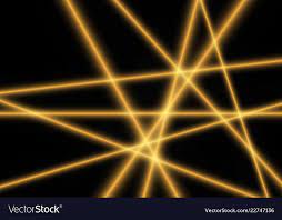 yellow light laser beam on black