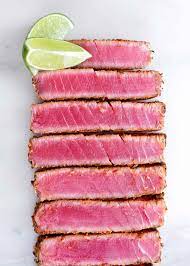 blackened ahi with soy mustard sauce