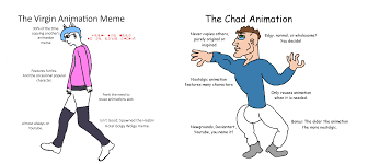 I'm trying get some practice with editing in vegas (that amulet was hell. The Virgin Animation Meme Vs The Chad Animation Virginvschad