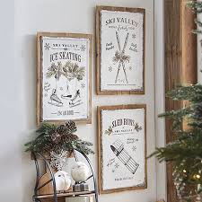 Winter Sports Old Fashioned Wall Decor