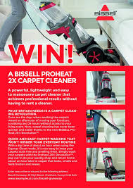 bissell win a carpet cleaner we are