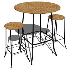 Product tested to 1,000 lb static load; Cafe Wicker Table And Stools 3d Model Formfonts 3d Models Textures