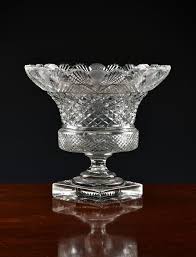 Cut Glass Pedestal Bowl