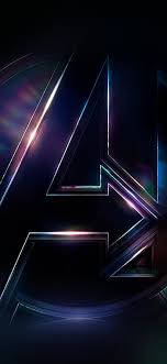 avengers logo art iphone x hd