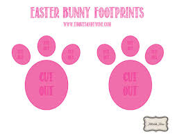 Related images this entry was posted in easter bunny template and tagged bunny feet. Easter Bunny Footprint Template Tidbits Twine