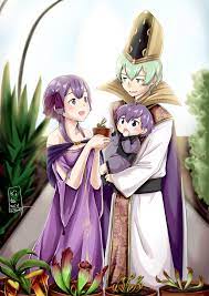 The Royal Greenhouse; My commission from OniKagura featuring Byleth,  Bernadetta, and their OC son, Bernard, post-Verdant Wind. Link in the  comments to the artist's Twitter. : r/Bernadetta