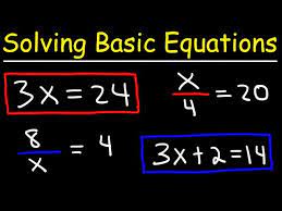 Algebra Basics Solving Basic