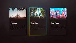 css 3d card design with rgb effect