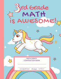 3rd Grade Math Is Awesome Unicorn Math Graph Composition