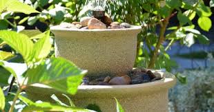 Plant Pots Into A Water Fountain