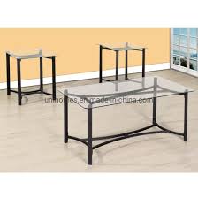 End Table Set With Glass Tops
