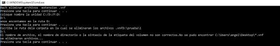 ms dos help bat para eliminar
