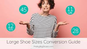 large shoe size conversion chart