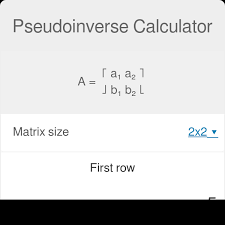 Pseudoinverse Calculator