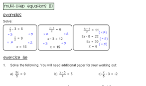 Equations Inequalities