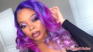 purple hair makeup slay how to