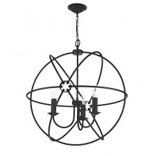 Just hook on a convenient loop by its carabiner, press and go! Black Circular Orb Gyroscopic Ceiling Pendant Light For High Ceilings