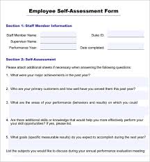 Self Assessment Questions For Employees Under Fontanacountryinn Com