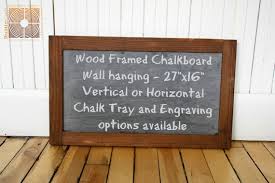 Large Kitchen Chalkboard Rustic Wood