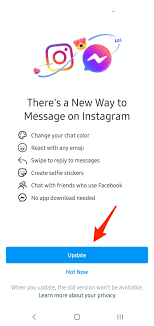 The latest version contains bug fixes and performance improvements. How To Update Instagram Messaging With Messenger Features