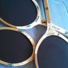old tennis racquets