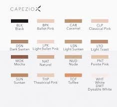 Capezio Tights Color Guide Tights Color Pink