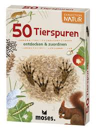 50 tierspuren entdecken und zuordnen. Expedition Natur 50 Tierspuren Moses Verlag
