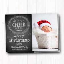 Baby Christmas Photo Card Christmas Baby Announcement