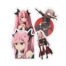 Amazon.com: Seraph of The End Krul Tepes Red Eyes Sticker for Phone,  Laptop, Skateboard, Car : Electronics
