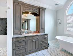 custom vanity bathroom cabinetry